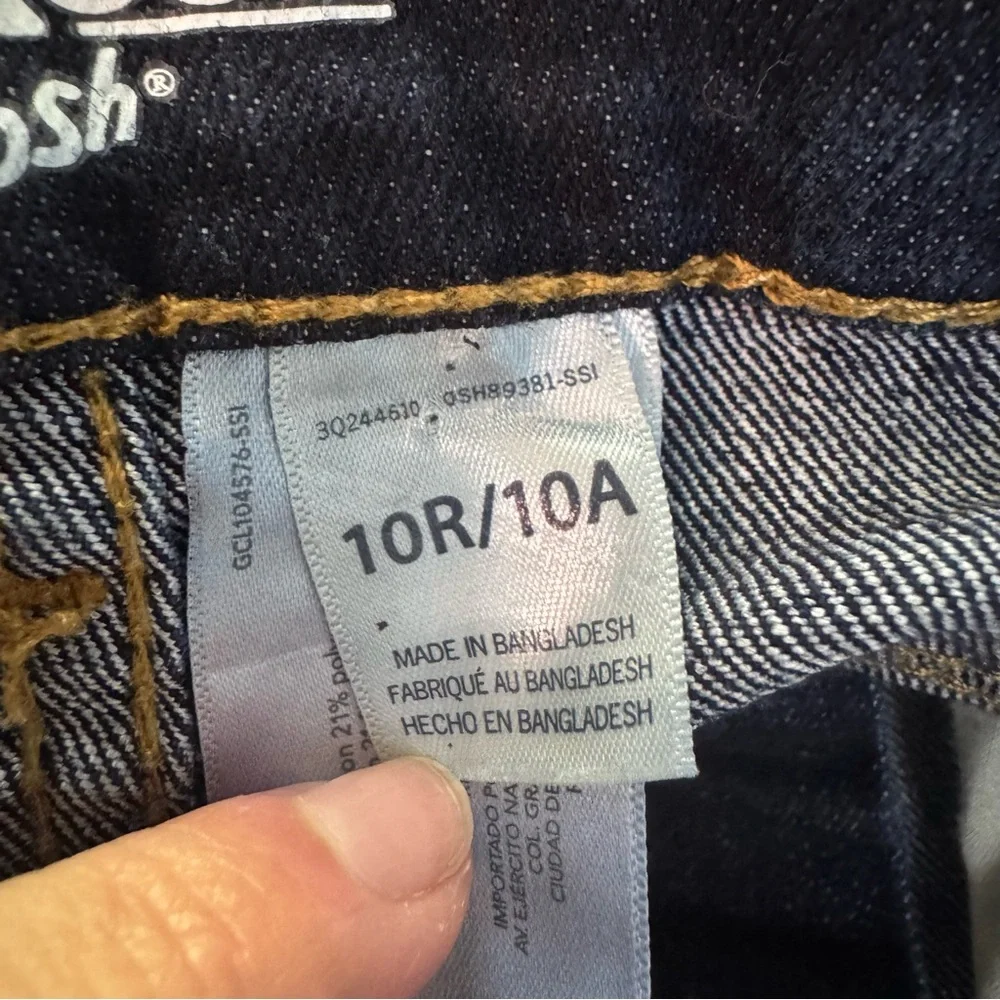 Oshkosh B'gosh Boys Skinny Blue Jeans Dark Wash. Size 10 Regular